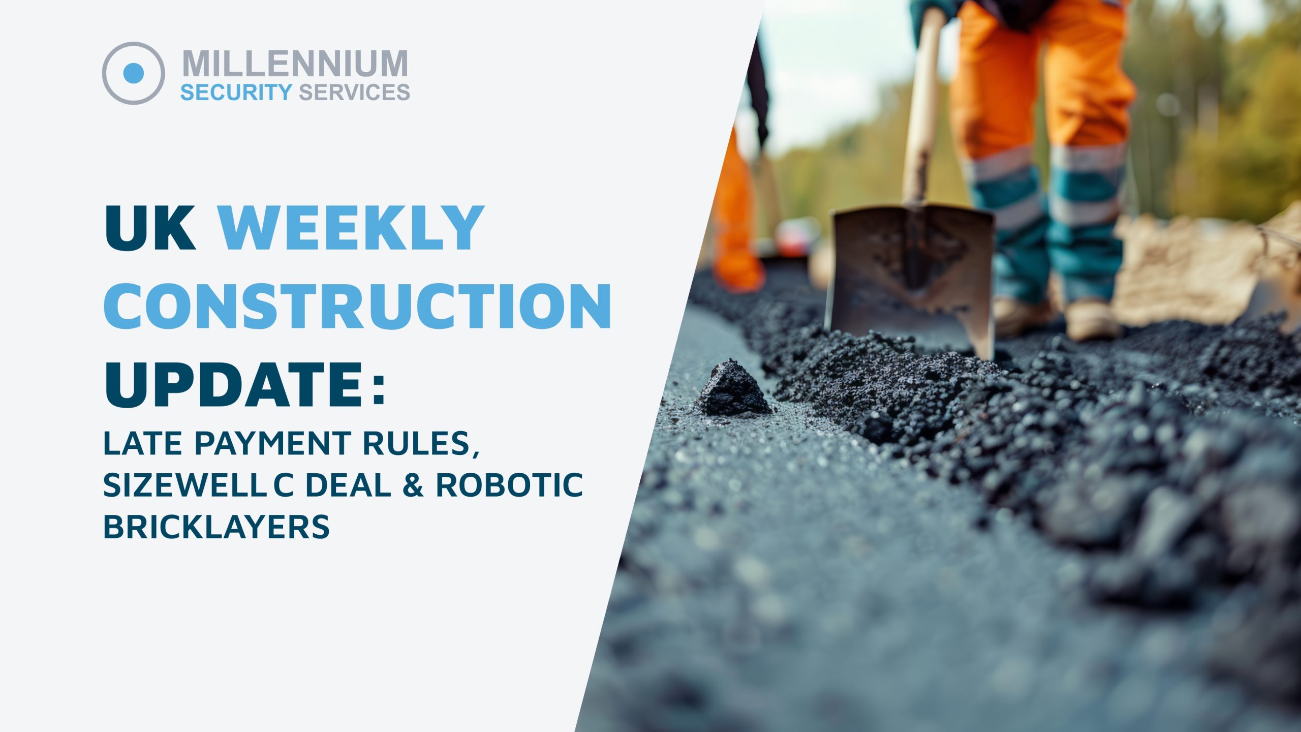 Sizewell C Nuclear Project “Aerial view of planned Sizewell C nuclear power station site in Suffolk, UK.” Robotic Bricklayer “Construction robot laying bricks on UK building site to address labour shortage.” Lower Thames Crossing “Illustration of the proposed Lower Thames Crossing tunnel linking Kent and Essex.” Late Payment Reform “Construction worker reviewing invoices as new UK late‑payment rules take effect.” Biodiversity Net Gain “Habitat restoration area showing biodiversity net gain measures on a construction site.” Blackheath Tunnel “Restored Blackheath railway tunnel reopened after £10m upgrade works.”